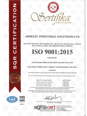 ISO certificate